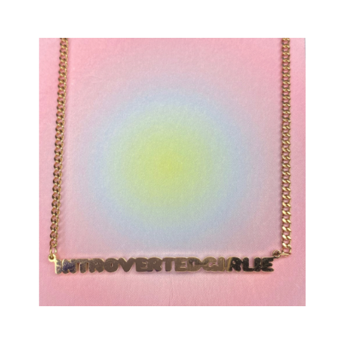 Introvertedgirlie necklace(rose gold)
