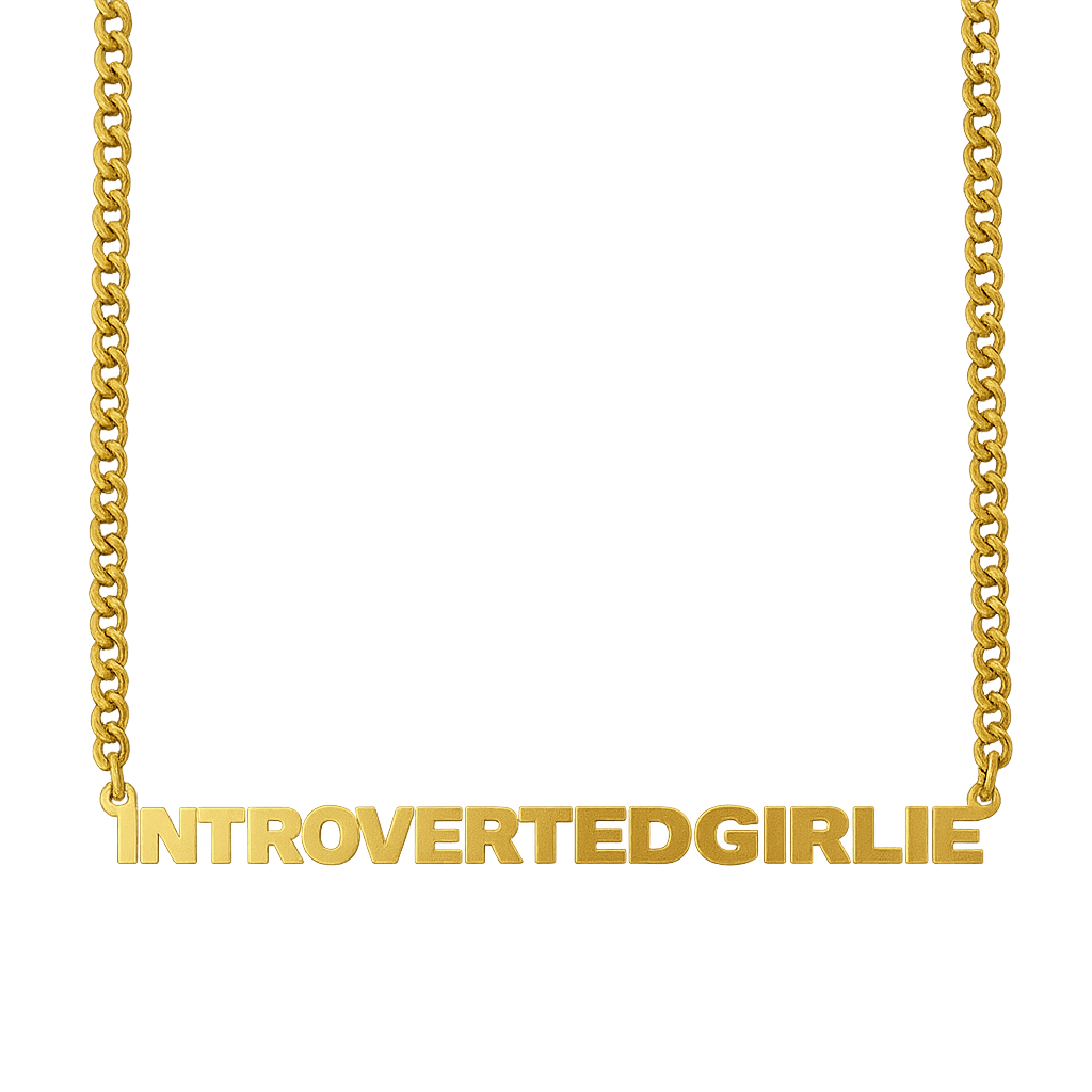 Introvertedgirlie necklace(gold)