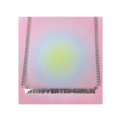 Introvertedgirlie necklace(silver)