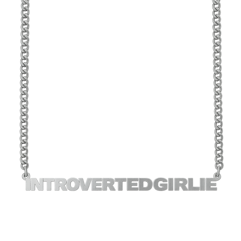 Introvertedgirlie necklace(silver)