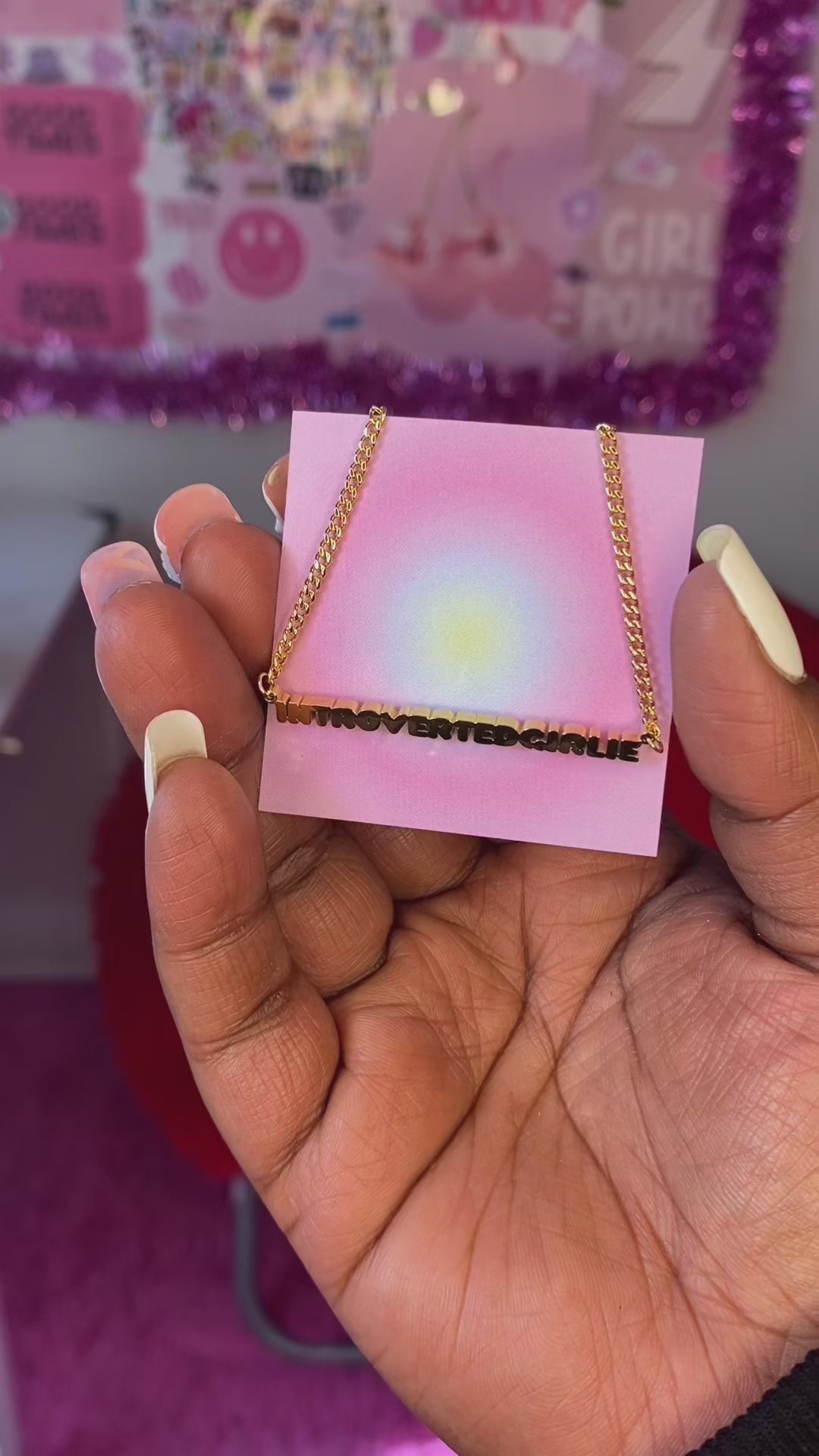 Introvertedgirlie necklace(gold)